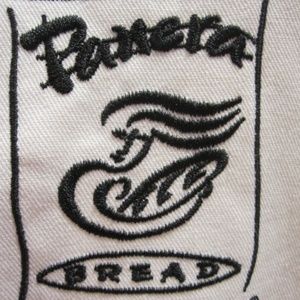 White CHEF COAT 2XL PANERA BREAD Cafe ~ 1990 nwot